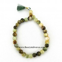 Green Cats Eye Round Beads Power Bracelet